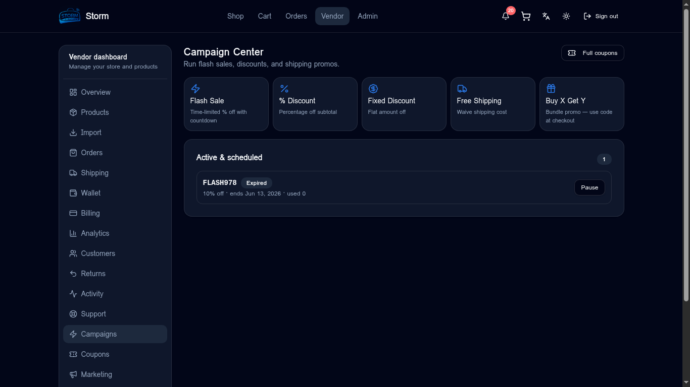 Campaign center
